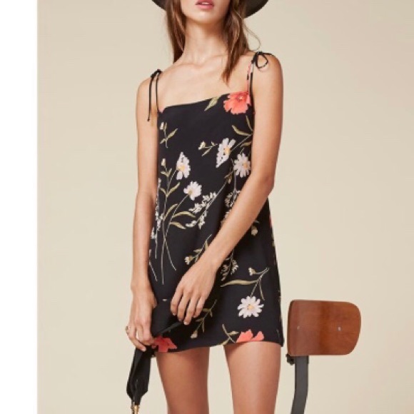 reformation tie strap dress